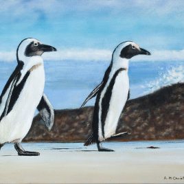 Alexander Art Academy | Oceana Exhibition | Fred Christopher - A Morning Walk on Seaforth Beach