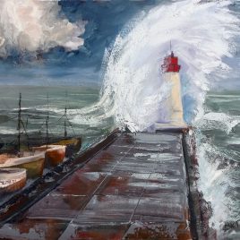 Alexander Art Academy | Oceana Exhibition | Michael Pouncett - Storm at Kalk Bay