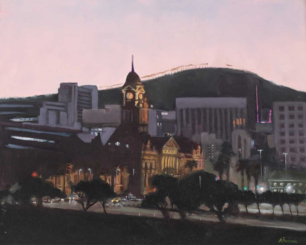 Alexander Art Academy Showcase 2026 | Angela Fortune | City Hall at Dusk