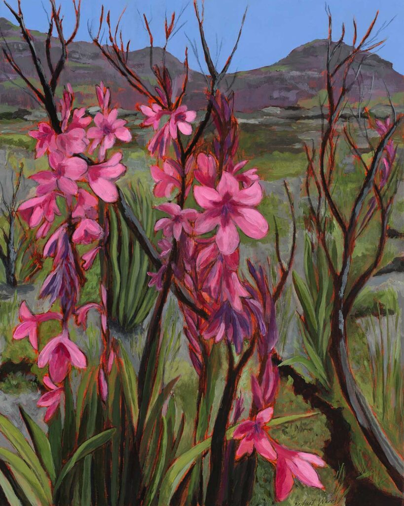 Alexander Art Academy Showcase 2026 | Bridget Wares | Pink Wotsonia After the Fire