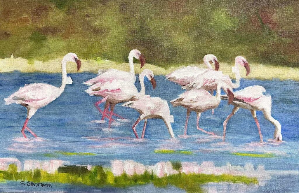 Alexander Art Acdemy Showcase 2026 | Sue Sherman | Flamingos